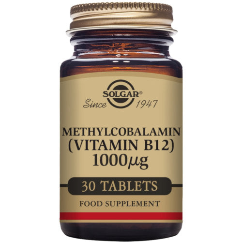 SOLGAR METILCOBALAMINA VITAMINA B12  30 COMPRIMIDOS