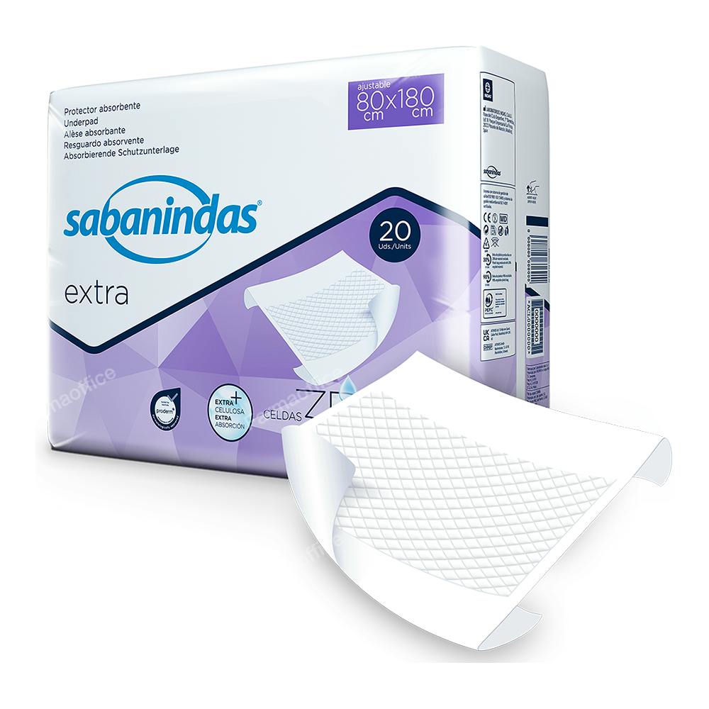 SABANINDAS PROT-CAMA AJUSTABLE 80X180CM 20 U