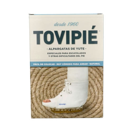 TOVIPIE CLASICO YUTE PLANO S/PUNT SR BLN (100)