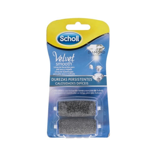 SCHOLL VELVET SMOOTH LIMA ELECTRONICA DIAMOND CRYSTALS RECAMBIO DUREZAS PERSISTENTES 2 U RECAMBIO