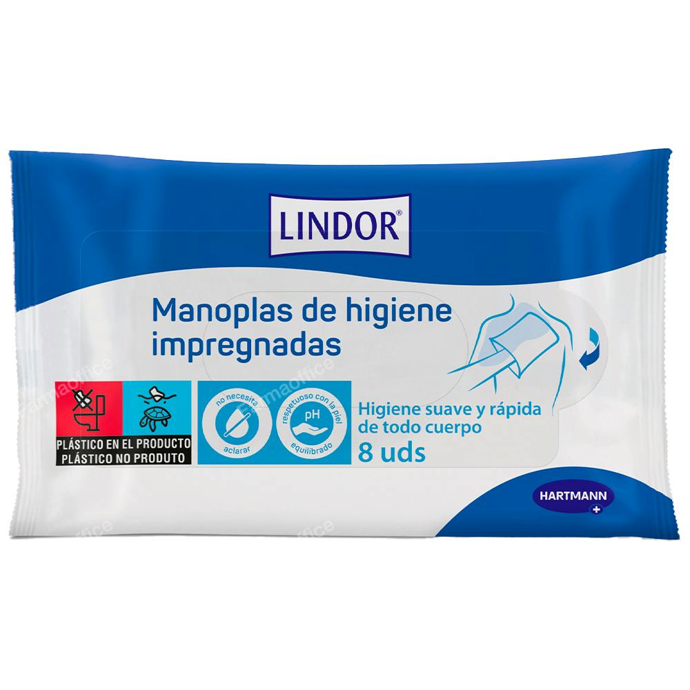 LINDOR MANOPLAS DE HIGIENE  8 MANOPLAS