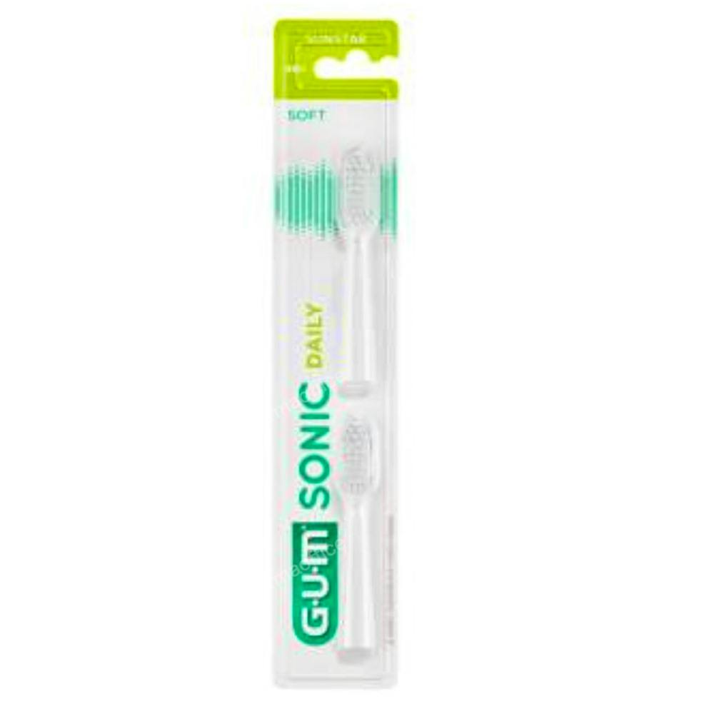 GUM RECAMBIO CEPILLO ELECTRICO SONIC DAILY BLANCO 2 UN