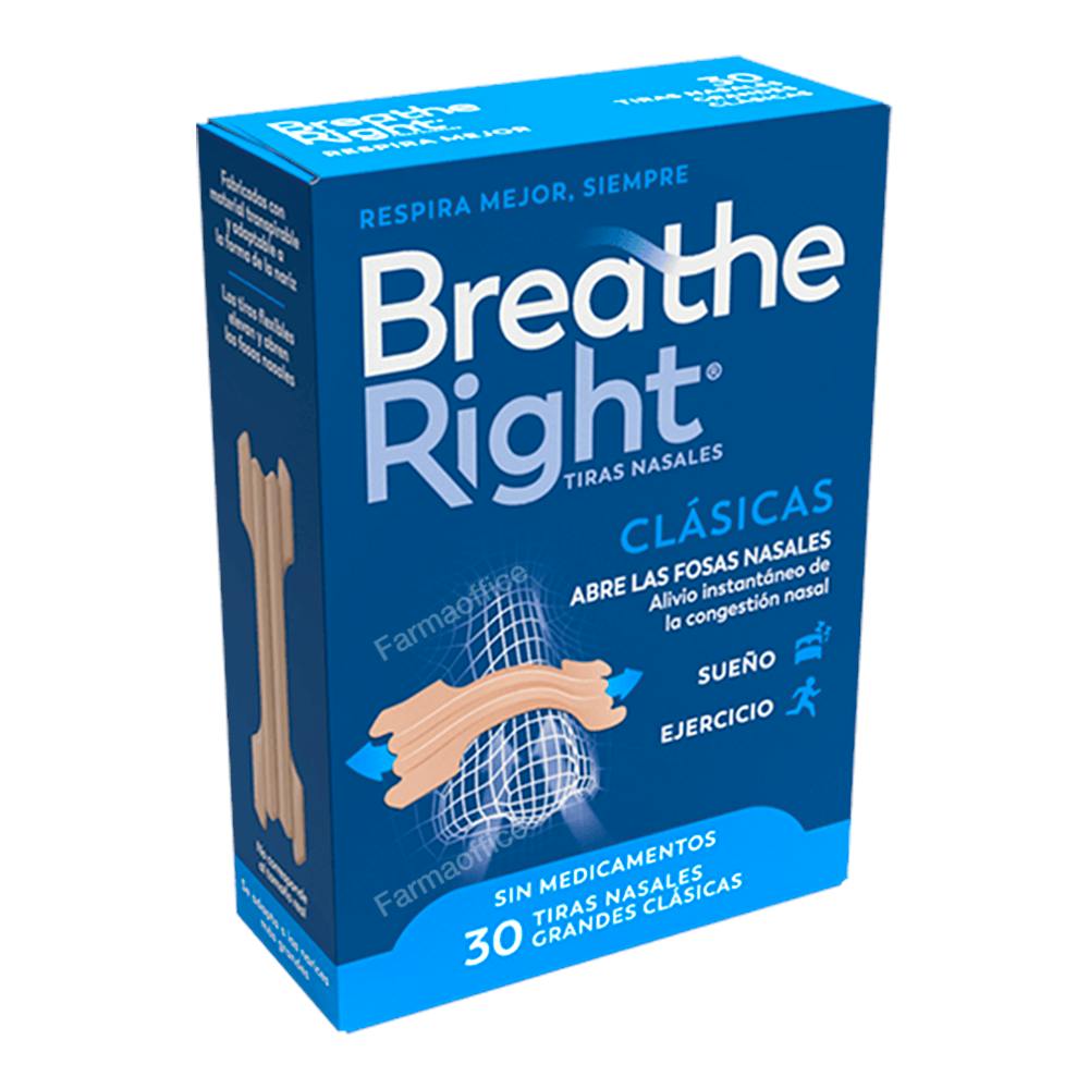 BREATHE RIGHT TIRAS NASAL GRANDE 30 TIRAS