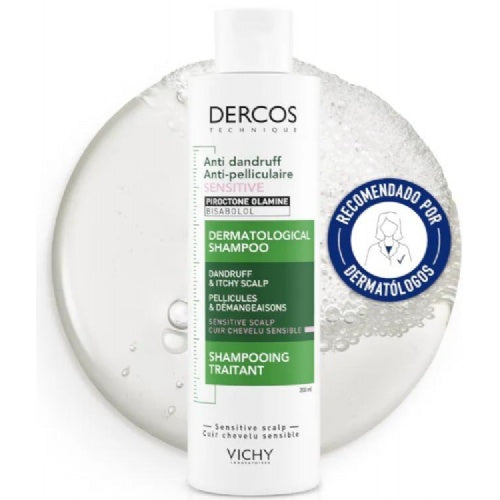 VICHY DERCOS DS CHAMPU ANTICASPA SENSITIVE S/SULFATOS 200 ML