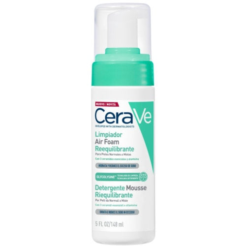 CERAVE LIMPIADOR AIR FOAM MOUSSE REEQUILIBRANTE PIEL NORMAL/MIXTA 148ML