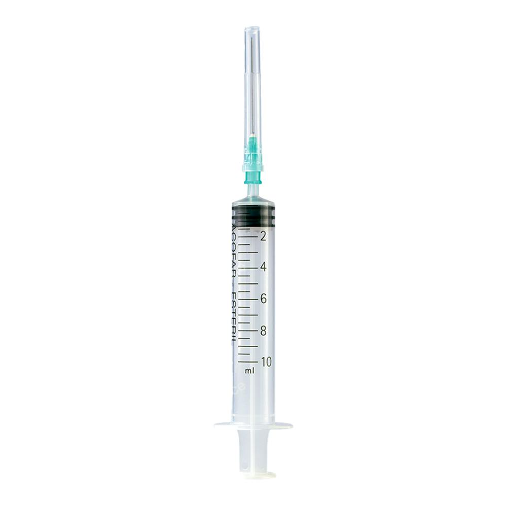 JERINGA ACOFAR 3 P EST 10 ML 40-8 MM VERDE 1 UN
