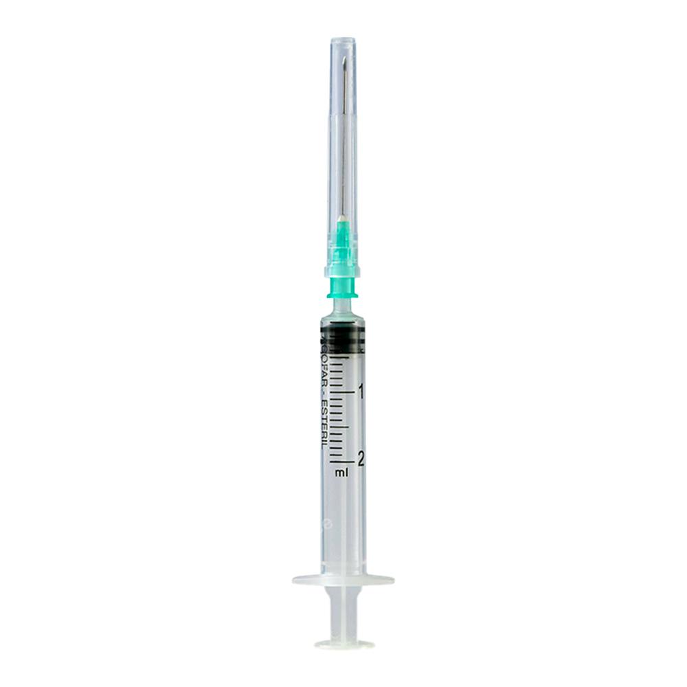 JERINGA ACOFAR 3 P EST 2 ML 40-8 MM VERDE 1 UN