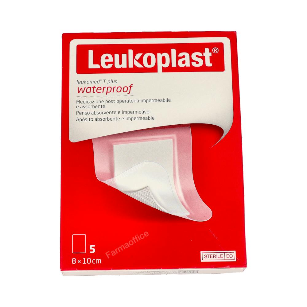 LEUKOPLAST APOSITO LEUKOMED T PLUS STE 8CM X 10CM 5 UN