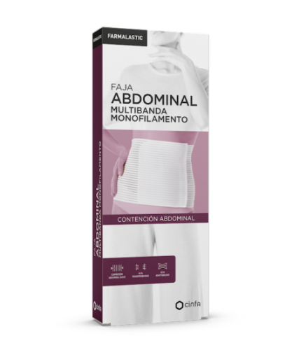 FARMALASTIC FAJA ABDOMINAL VELCRO T/4 130-140 CM BLANCO