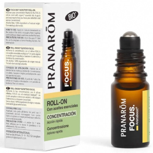 PRANAROM AROMABOOST ROLLER FOCUS BIO (ECO) 5 ML