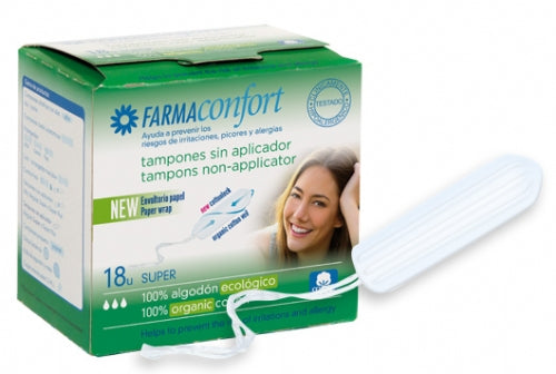 TAMPONES DIGITAL ALGODON FARMACONFORT 18 UNIDADES SUPER