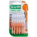 CEPILLO INTERDENTAL GUM TRAV-LER 1412 0,9MM NARANJA 6 U