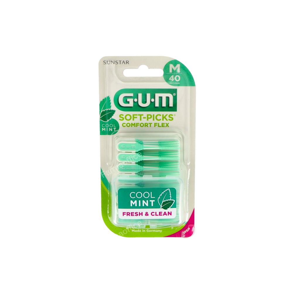 SOFT PICKS COMFORT FLEX GUM MINT 40 U