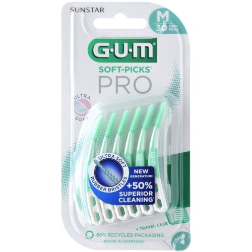 GUM CEPILLO INTERDENTAL SOFT PICKS PRO MEDIUM 690 30 UN