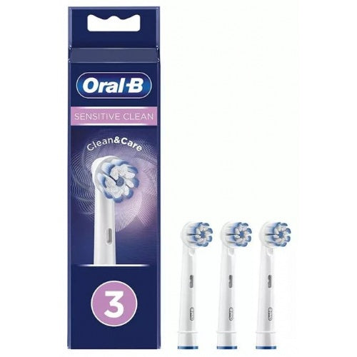 RECAMBIO CEPILLO DENTAL ELECTRICO RECARGABLE ORAL-B SENSITIVE CLEAN 3 UNIDADES