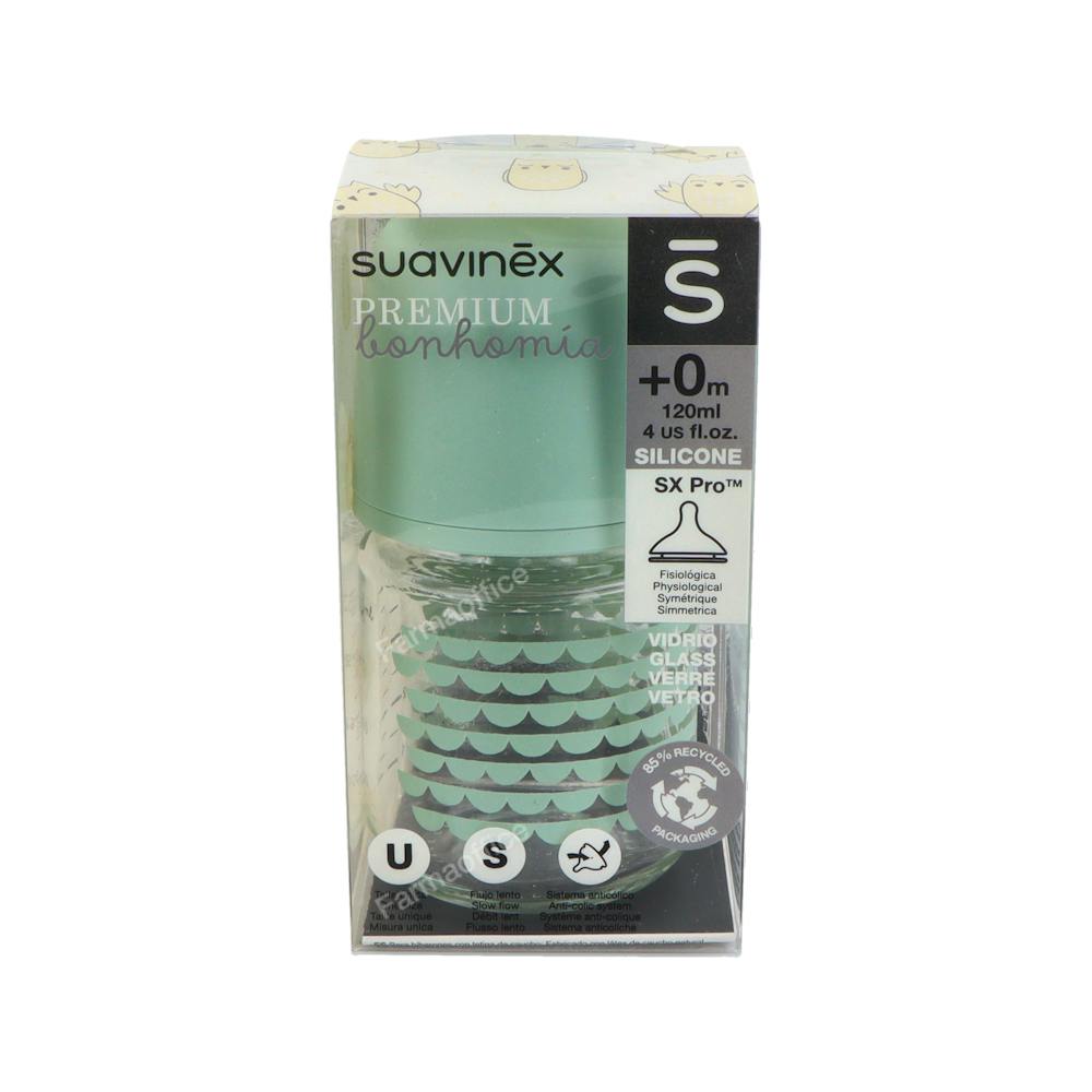 BIBERON SUAVINEX B/ANCHA SILI REDON 3 POSI T/U +0 M 120 ML C