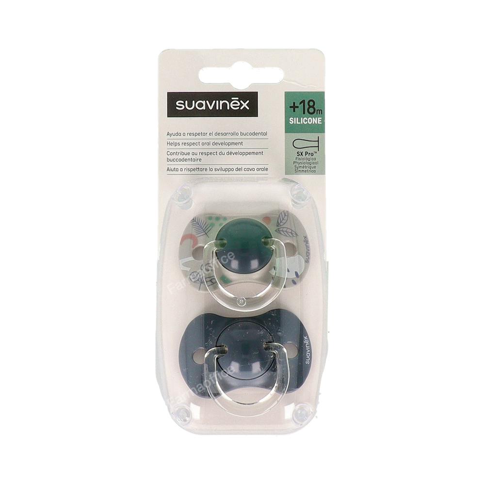 CHUPETE SILICONA FISIOLOGICO SUAVINEX +18 M 2 UNIDADES