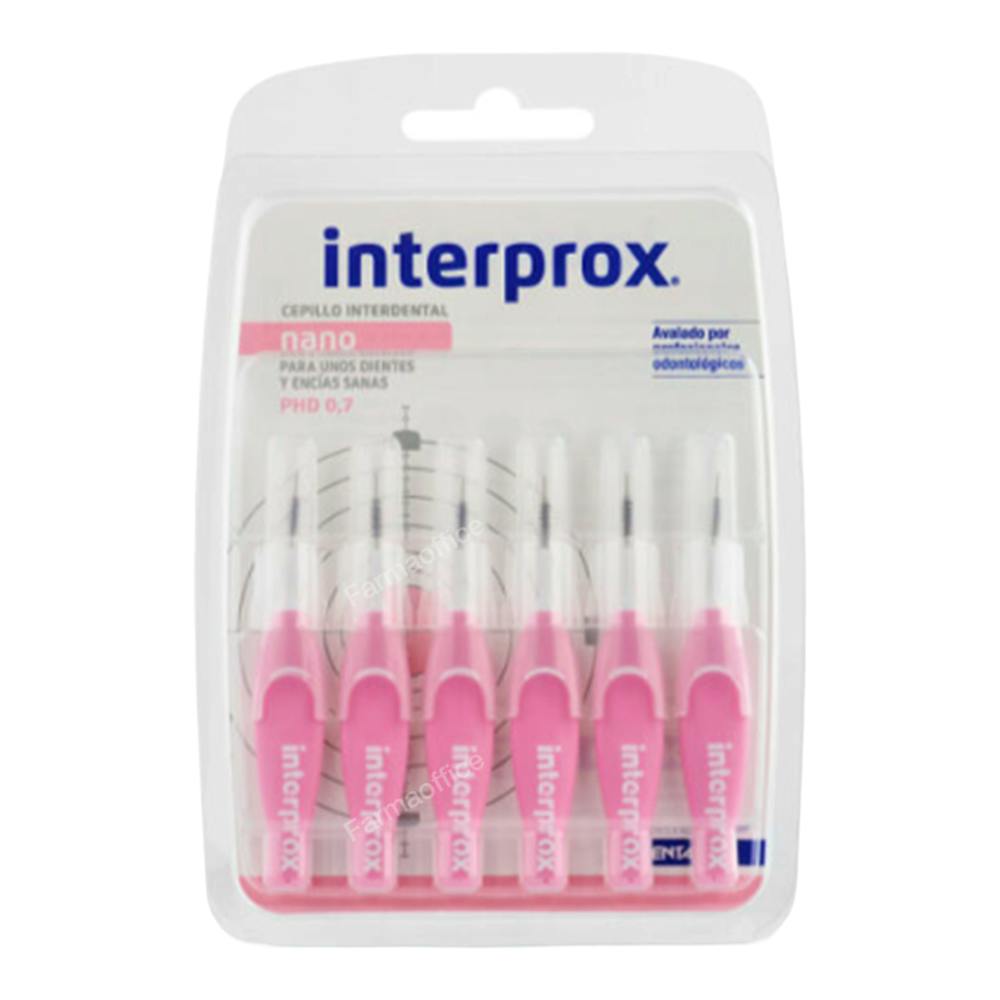 CEPILLO INTERPROXIMAL INTERPROX NANO 6 CEPILLOS