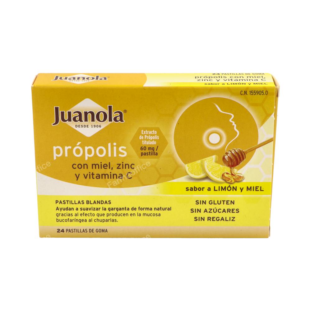 JUANOLA PROPOLIS PASTILLAS LIMON MIEL  24 PASTILLAS