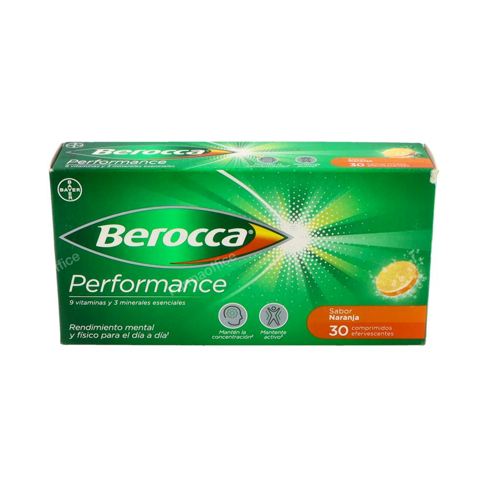 BEROCCA PERFORMANCE  30 COMPRIMIDOS EFERVESCENTES SABOR NARANJA