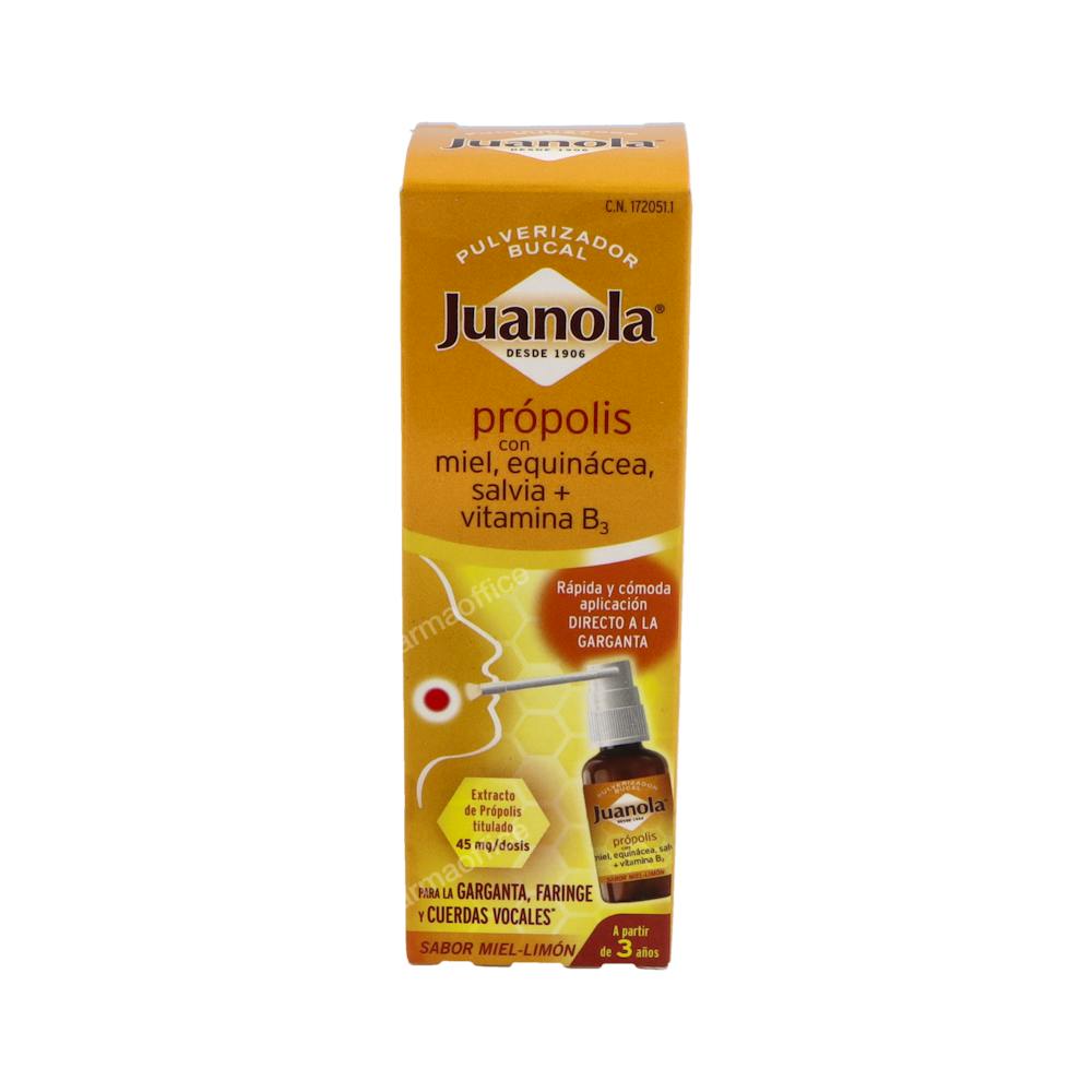 JUANOLA PULV BUCAL PROPOLIS MIEL S E 30 ML