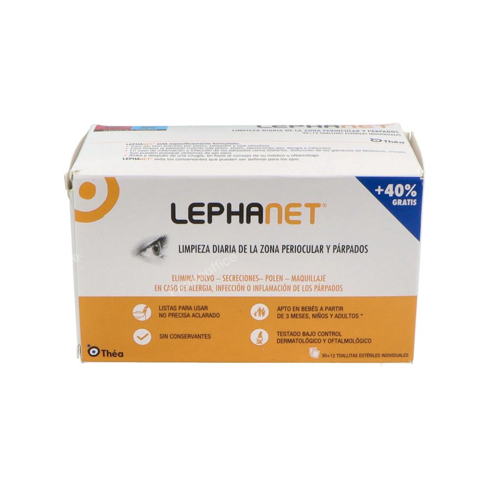 LEPHANET TOALLITAS ESTERILES  30 + 12 TOALLITAS