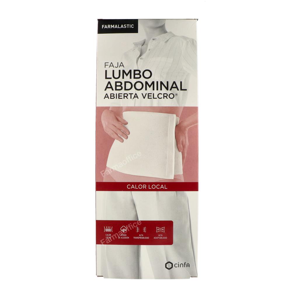 FARMALASTIC FAJA ALGOD VELCRO T/2 95-115 CM BLN