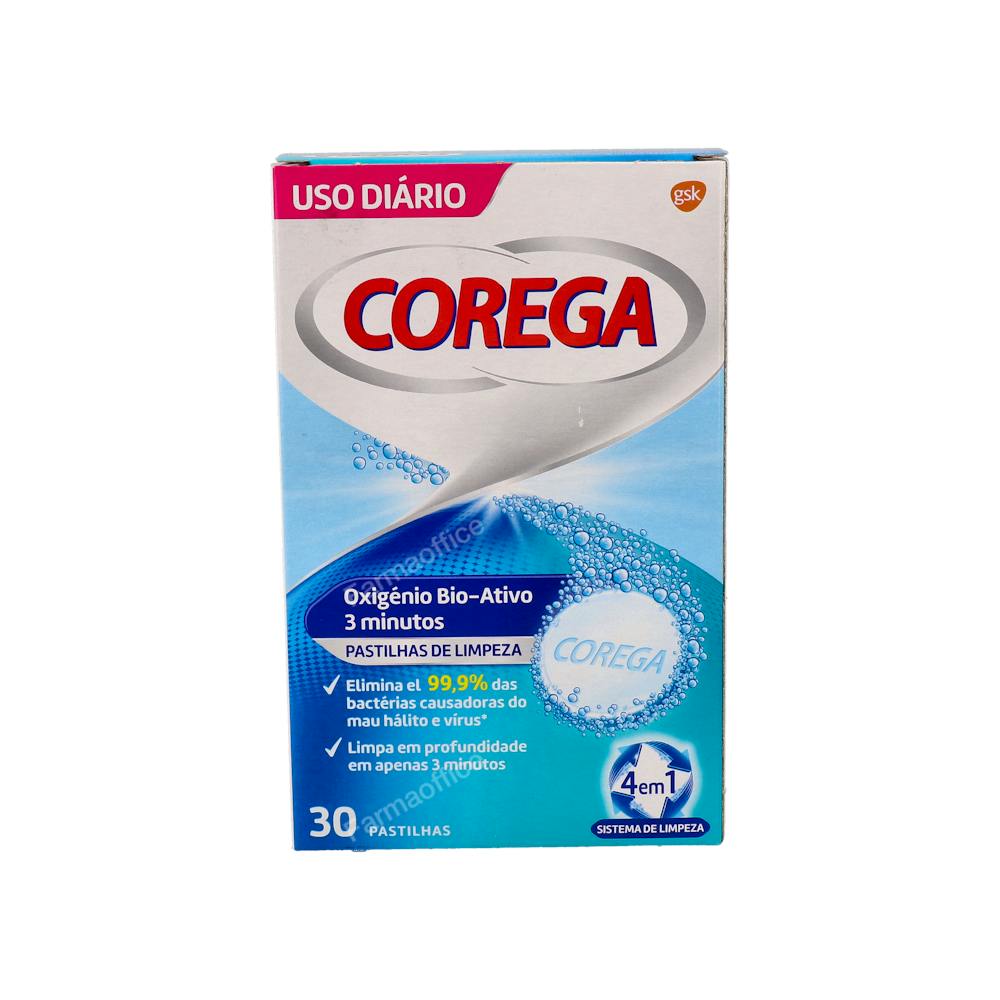 COREGA OXIGENO BIO-ACTIVO LIMPIEZA PROTESIS DENTAL 30 TABLETAS