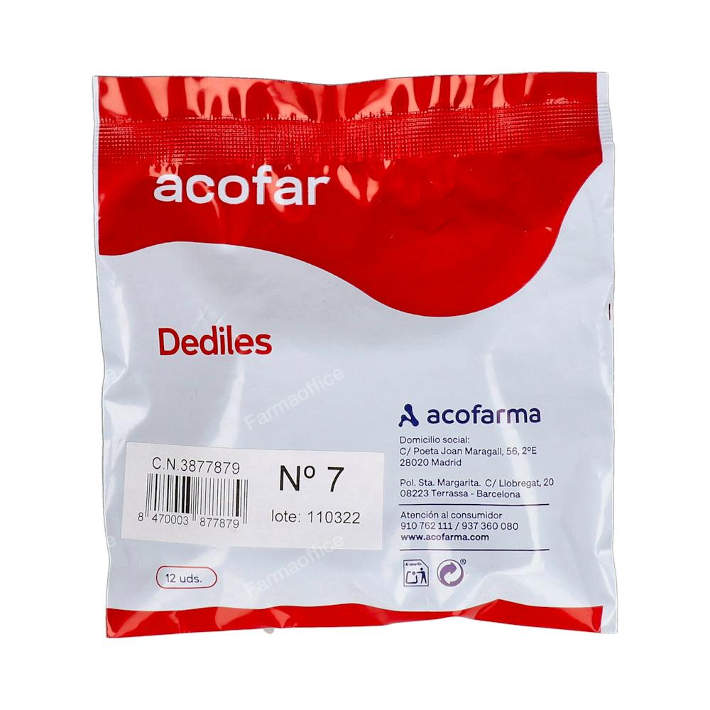 ACOFAR DEDILES N 7  (LARG) 56 MM X 22 MM (DIAM)