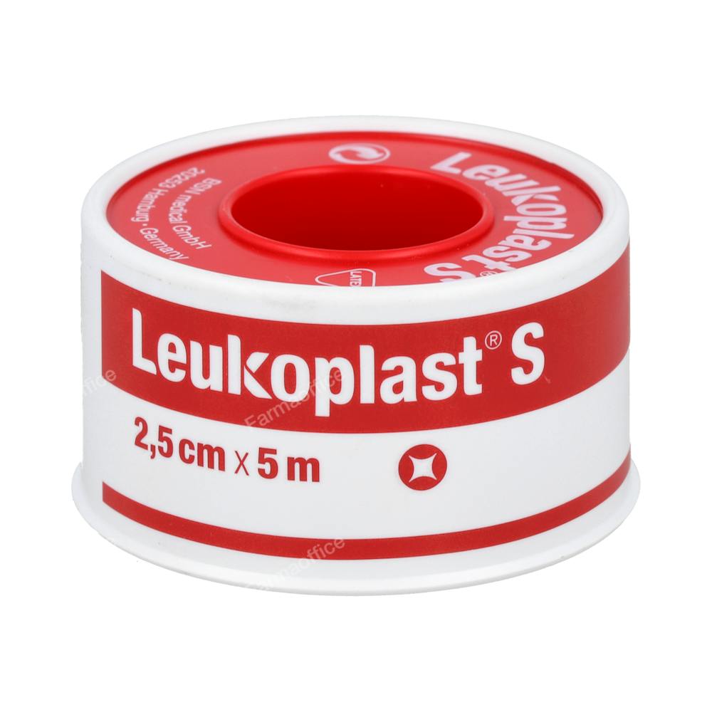ESPARADRAPO LEUKOPLAST 1 UNIDAD 5 M X 2,5 CM COLOR BLANCO