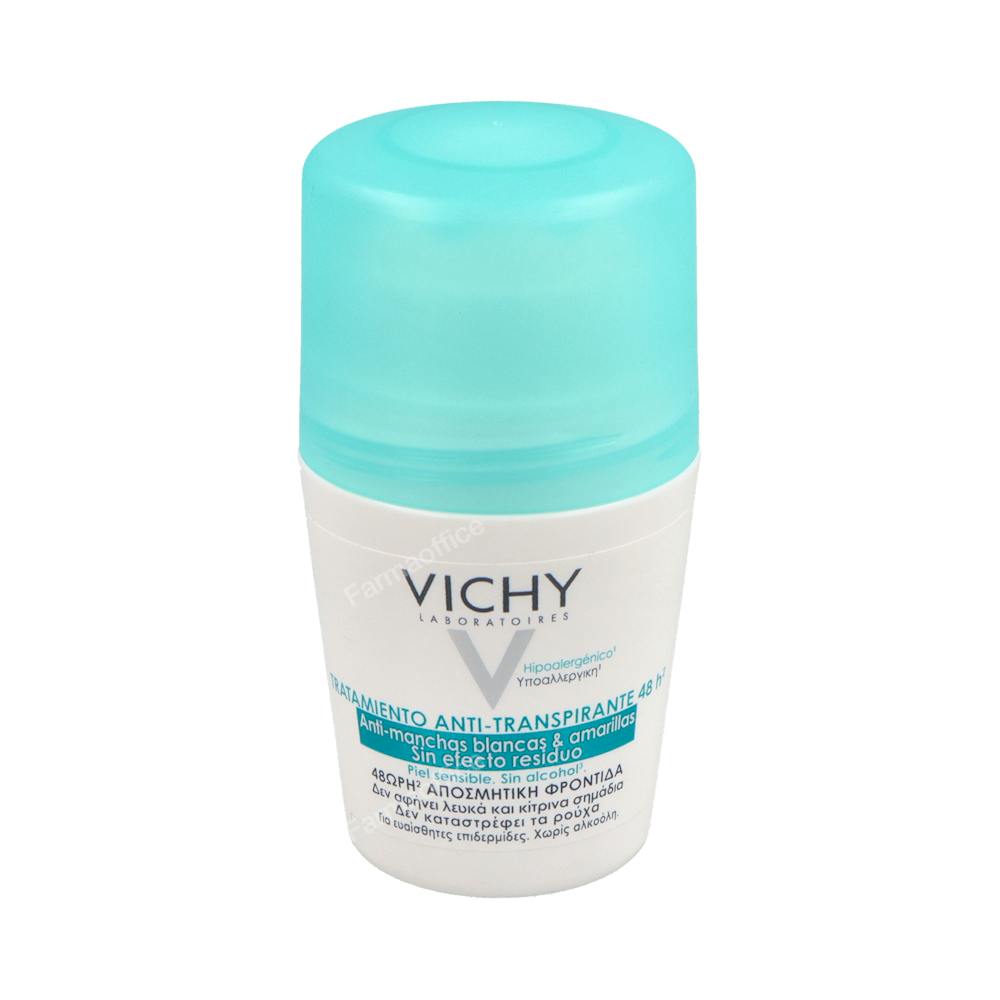VICHY DESODORANTE ANTITRANSPIRANTE/MANCHAS 48 H ROLL-ON 50 M