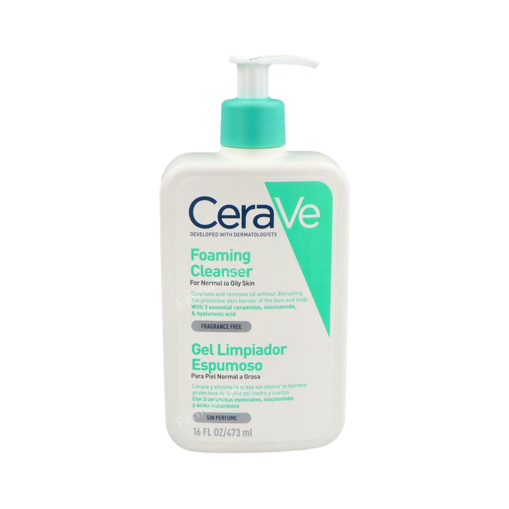 CERAVE GEL LIMPIADOR ESPUMOSO  1 ENVASE 473 ML