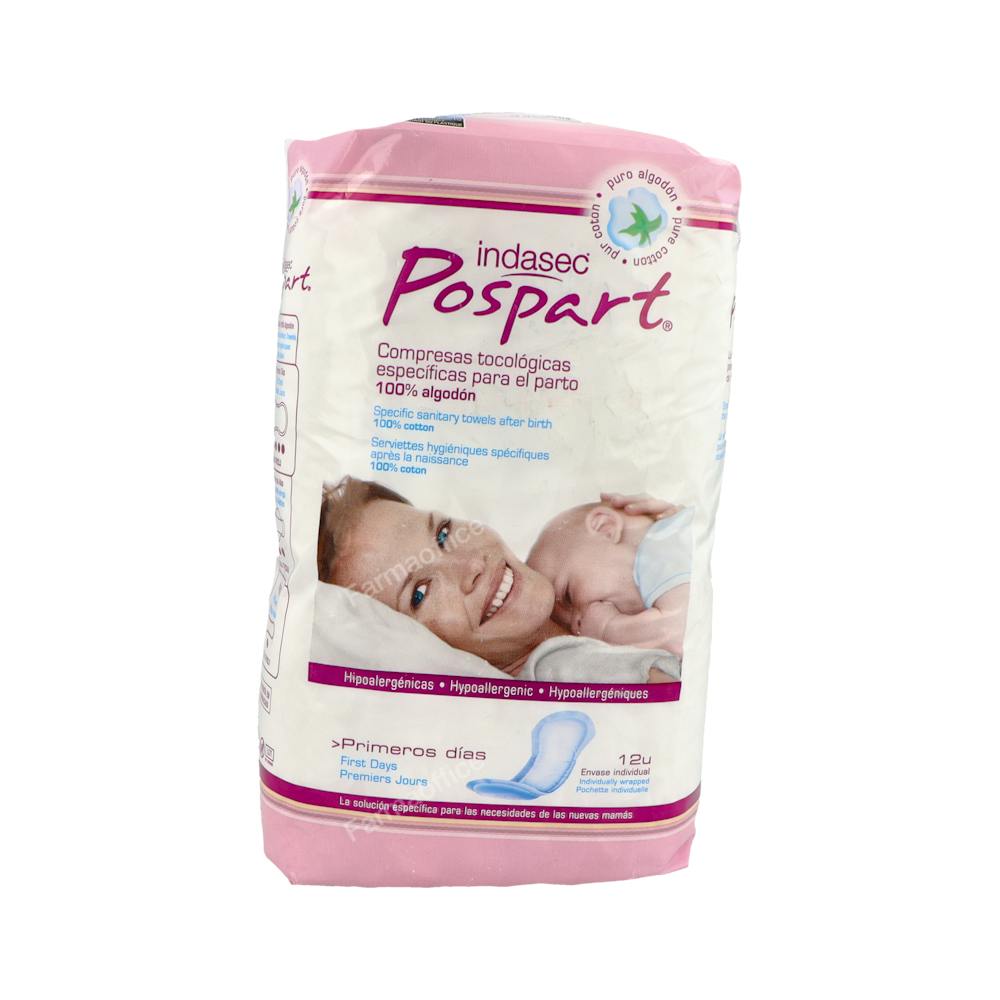 COMPRESA HIG INDASEC ALG POST PARTO PRI DIAS 12 UN